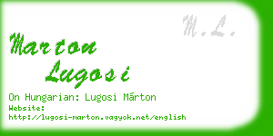 marton lugosi business card